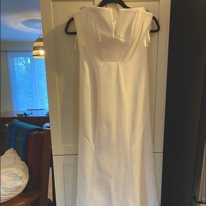 BCBG strapless gown